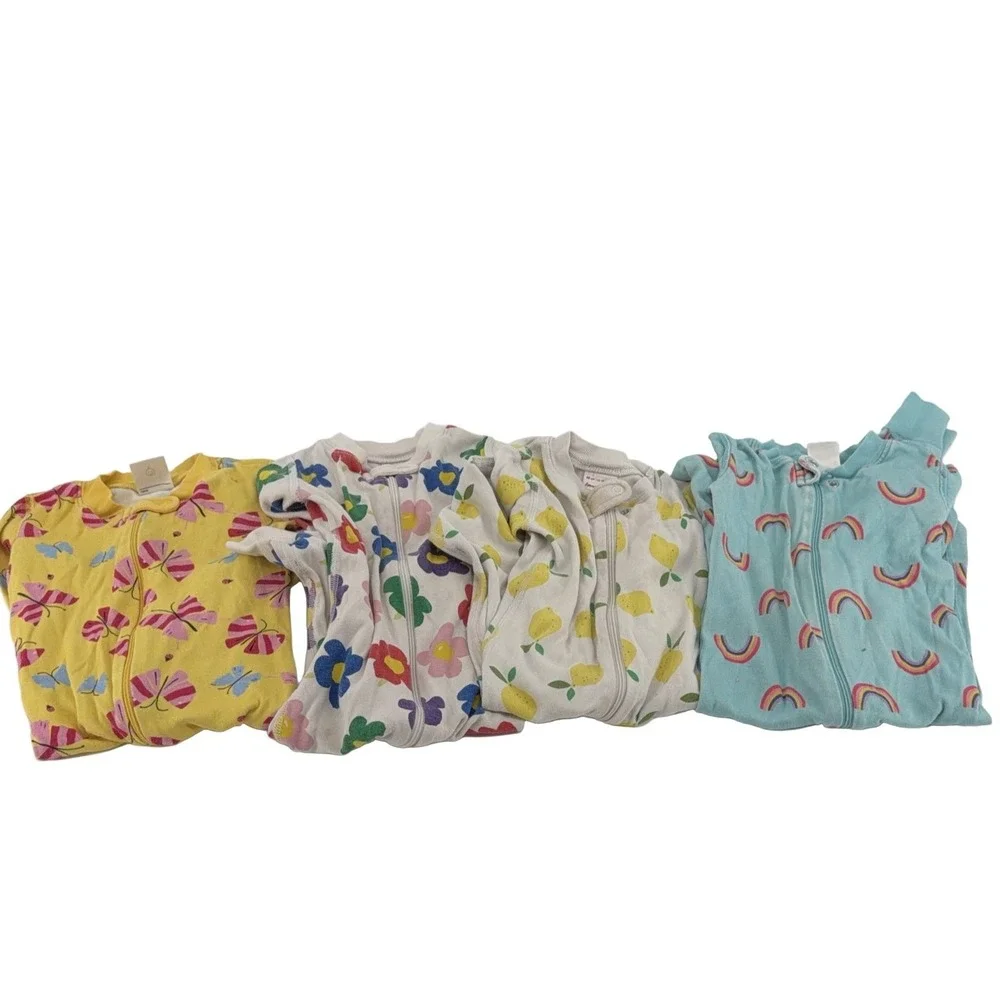 Hanna Andersson Zipper Pajamas Organic Cotton One Piece 18-24M 3T Unisex Baby